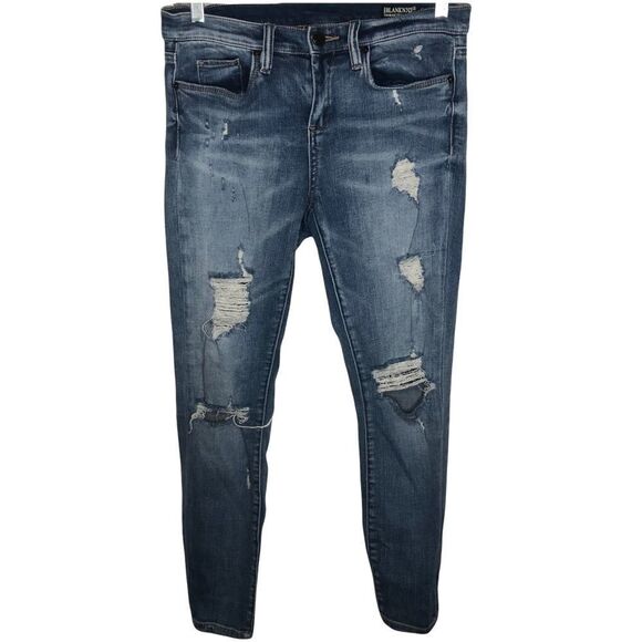 Blank nyc Jeans, Reade Crop, Blue, Distressed Size 28 - Picture 1 of 4